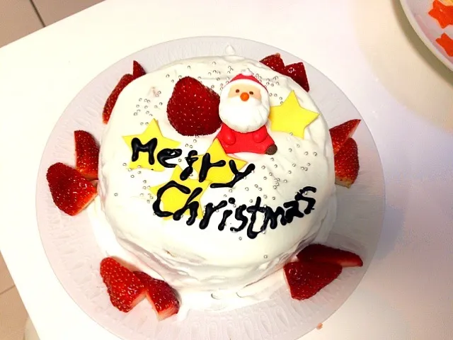 Snapdishの料理写真:手作りクリスマスケーキ|ともみさん