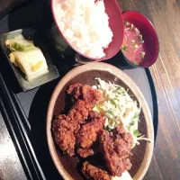 唐揚げ定食|大上栞里さん