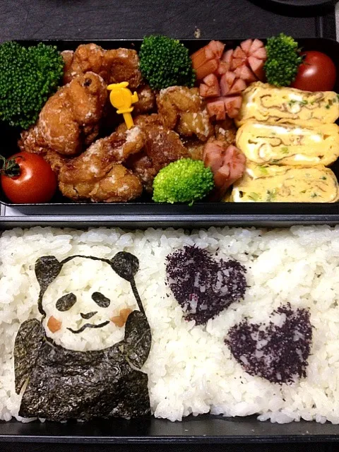 パンダくん照れ照れ弁当♡ww|meguさん