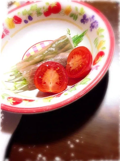 水菜生ハム巻🍅|kashisuさん