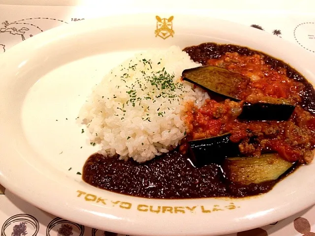 東京カレーラボの茄子とトマトとひき肉のカレー。|スパイシー丸山さん