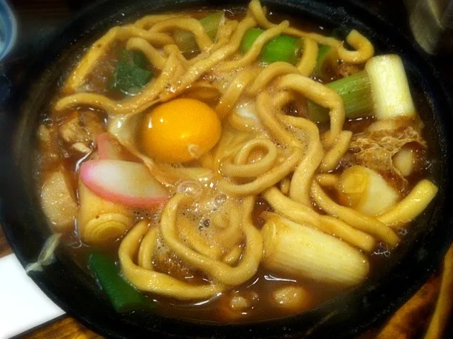 本日のランチ。味噌煮込みうどん。(ﾟдﾟ)ｳﾏｰ 。暖まったー。|JTKさん