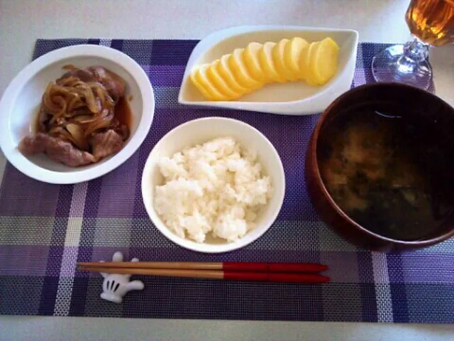 しょうが焼きと自家製たくあん|いつかちんさん