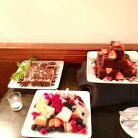 Snapdishの料理写真:Baxters tiramisu, brownies, and cheesecake.|bailey mcdowellさん