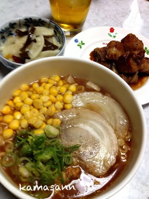 Snapdishの料理写真:サッポロ一番味噌ラーメン🍜|かまさん