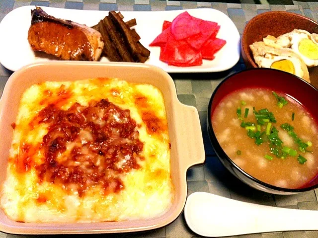 Snapdishの料理写真:ドリアの晩ご飯|有山さん