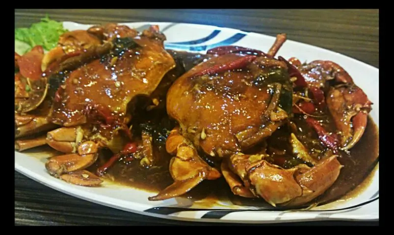 crab with chili oysters sauce|josieさん