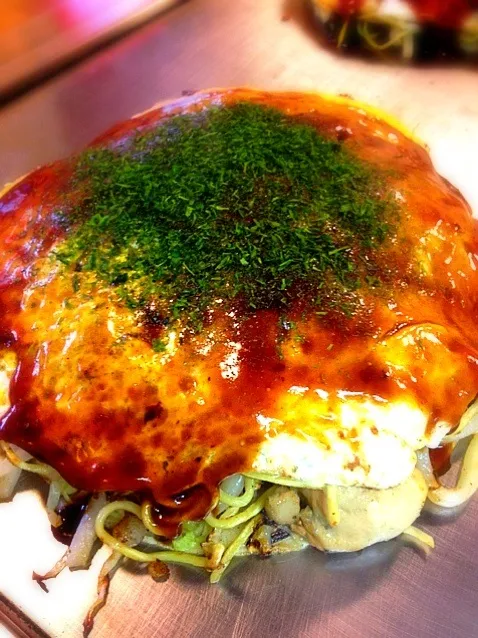 今年の焼き納め‼食べ納めの1枚        牡蠣入りのちゃんぽん😋💕|かっぴーさん