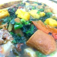 Snapdishの料理写真:Bún ốc cua thập cẩm|Hoaさん