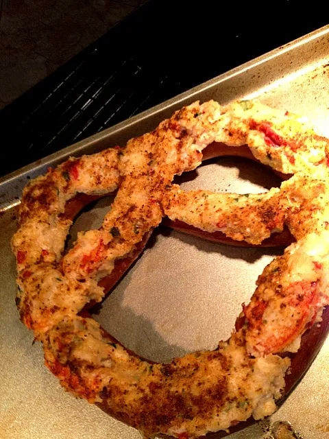 Snapdishの料理写真:Lobster stuffed pretzel - yum!|Melissa Calvinさん