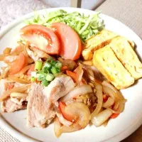 豚肉しょうが焼き定食|ワンプレートさん