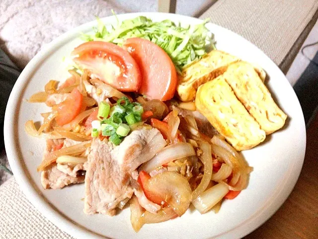 豚肉しょうが焼き定食|ワンプレートさん