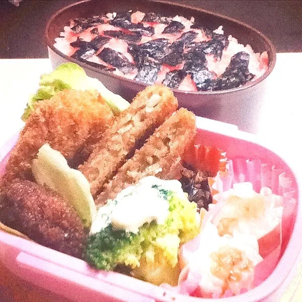 Snapdishの料理写真:おれの弁当(ちょい立体^^;)|ずいさん