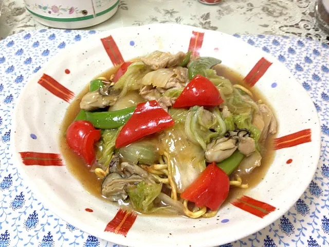 五目あんかけ焼きそば|まさひろさん