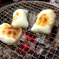 七輪で焼きもち(*´ω`*)砂糖醤油で美味しく頂きました♡|ちあきさん