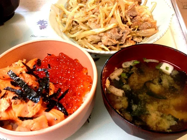 鮭とイクラの親子丼|松下さん