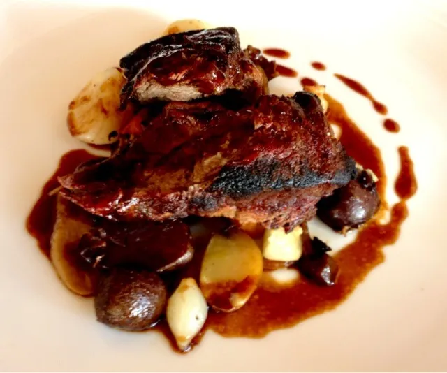 Pan Seared Flat Iron #Steak from Andrea's|sooprcoolchicaさん