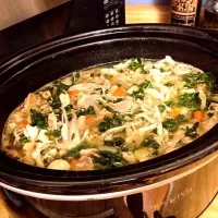 Turkey soup with pancetta, white beans and kale|Christine Kavanaghさん