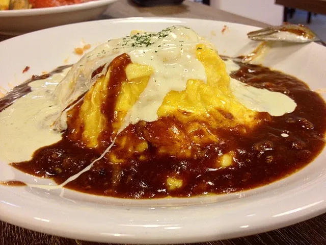 Demi glacé & cheese omurice|Nicholas Tayさん