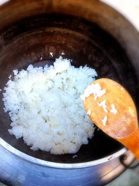 蒔きで、釜戸で炊いたご飯|ともちゃんさん