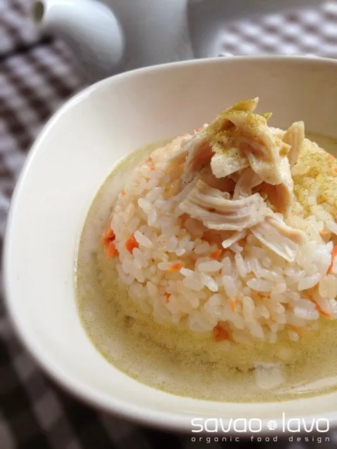 今日のいやしめし！「塩麹鶏とバターライスのお茶漬け」|savaoさん