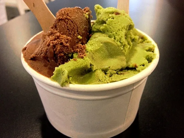 Chocolate, Green tea & red bean sorbet|Nicholas Tayさん