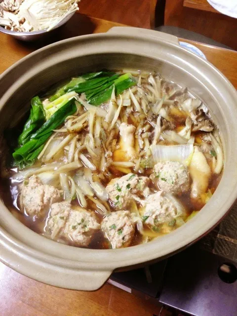 今年最後の晩飯 鶏鍋|hoさん