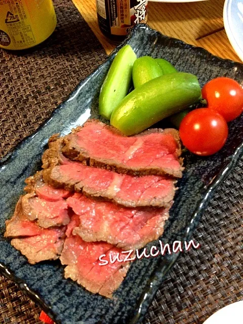 Snapdishの料理写真:牛肉のたたき|suzuchan🐶さん