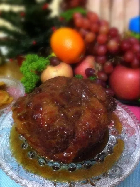 Pork ham in honey mustard glaze|maria katrina valenciaさん