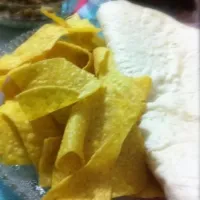 Snapdishの料理写真:Nacho chips and soft taco wraps|maria katrina valenciaさん