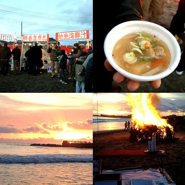 2013.1.1 初日の出&海鮮汁🎍|ゆみずさん