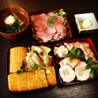 Snapdishの料理写真:お正月おせち＆お雑煮♡|こぎりんごさん