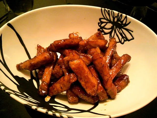 Deep fried pork with kurozu(black vinegar)|ysushiさん