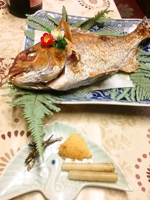 Snapdishの料理写真:祝肴三種＆めで鯛|はちさん