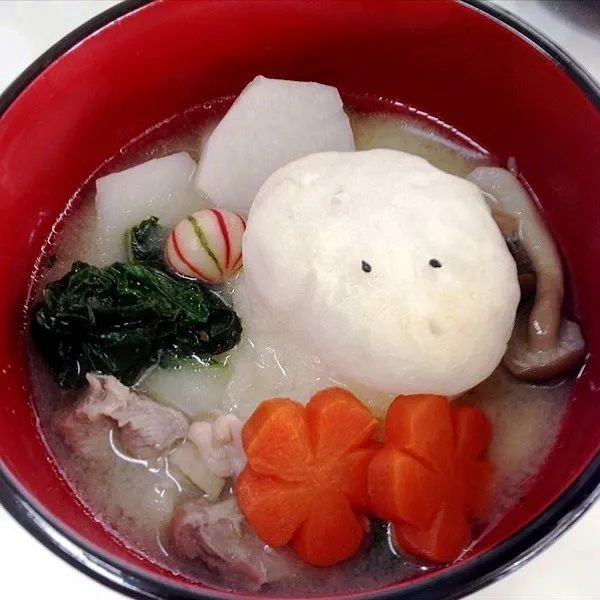 白蛇餅のお雑煮〜白味噌仕立て〜|ちこぱんさん