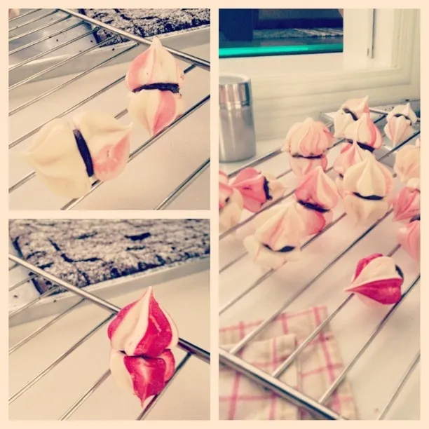 Candy cane meringue with chocolate ganache yummmmm!!!|verisawongさん