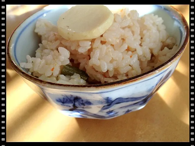 慈姑と鶏肉の炊き込みご飯|松浦有里さん