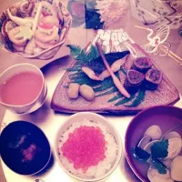 Snapdishの料理写真:銀ダラの粕漬け♡京がんもとこさん竹の炊き合わせ♡いくらご飯♡