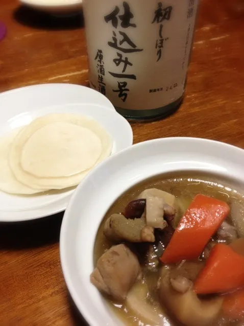 Snapdishの料理写真:筑前煮、カブ甘酢漬け|raku_darさん