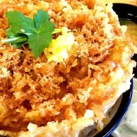 てんや創業メニュー 海鮮かき揚げ天丼 #昼ごはん #昼飯 #てんや