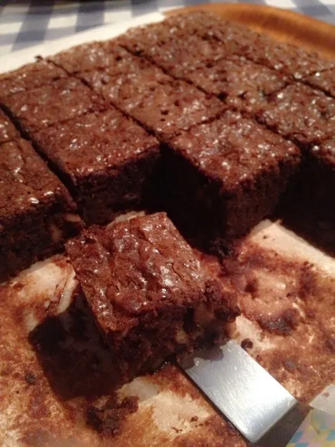 Snapdishの料理写真:Banana nut brownies|Prae~*さん