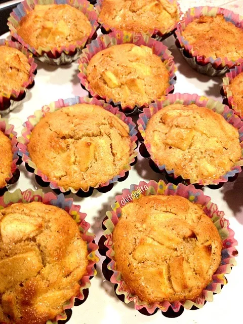 Apple cinnamon muffins|chitopilitaさん