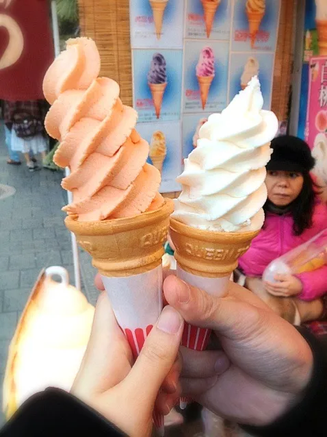 Hokkaido melon and white peach softcream|PhUnGさん