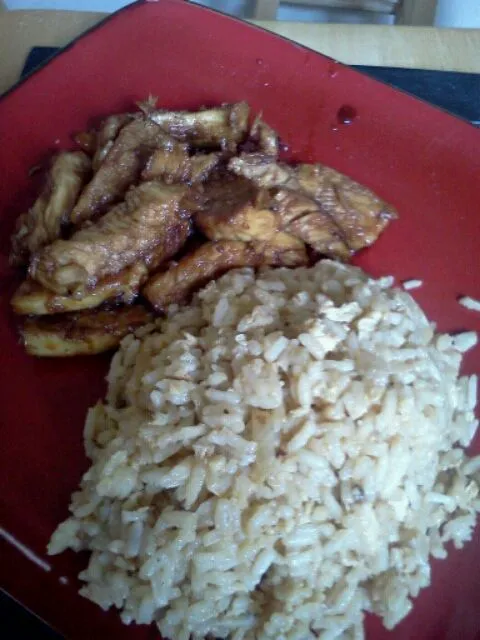 I made a orange chicken/teriyaki with fried rice.|Anthony Andersonさん