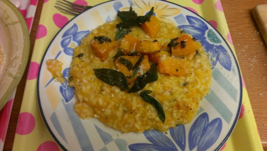 butternut squash risotto with fried sage leaves|Dean Haylettさん