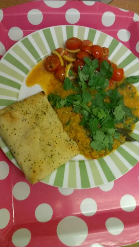 Dahl curry with tomato salad|Dean Haylettさん