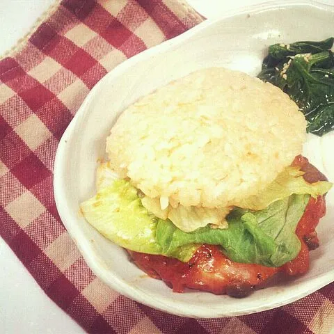 【MyCooking】Rice Burger|moriguchiedさん