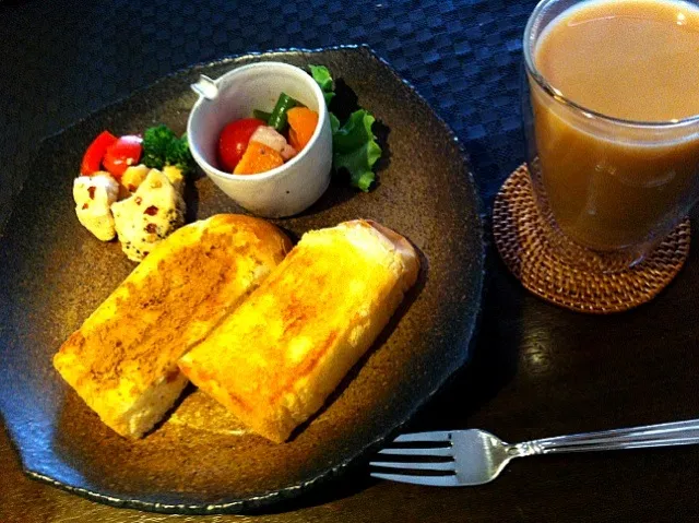 フレンチトースト定食|こんぶさん