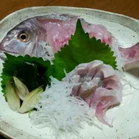 鯛の湯びき&お刺身|なおこさん