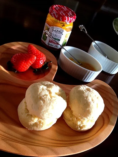 カッテージチーズ入りスコーン😊ふわふわに焼き上がり！|ちーままさん